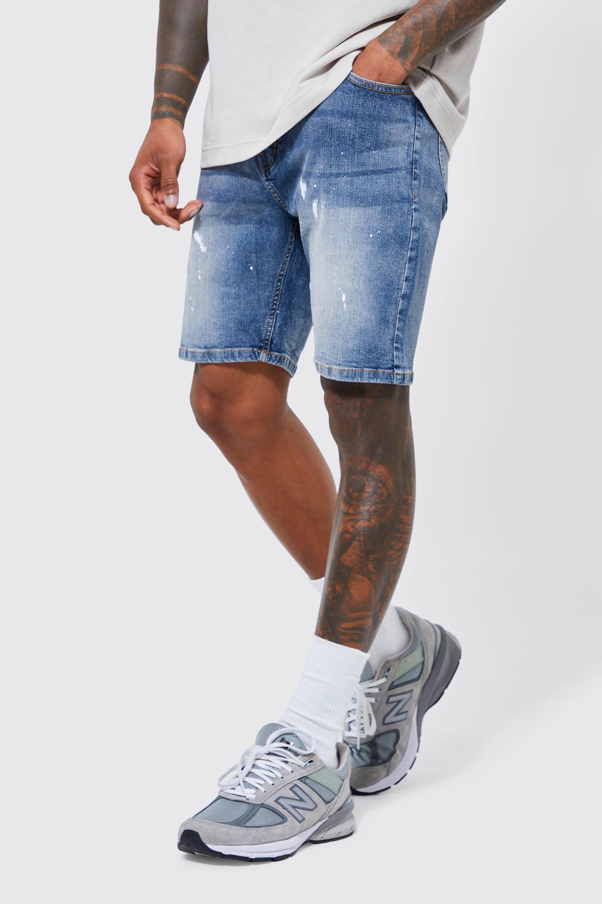 Boohooman deals denim shorts